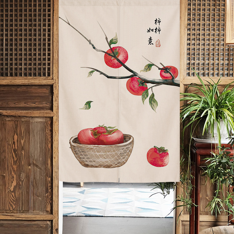 新中式门帘隔断帘子屏风客厅卧室家用中国风布帘玄关过道挂帘装饰