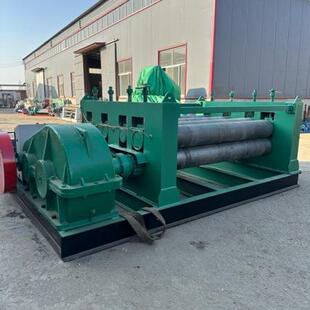 铺路钢板压平机25毫米厚钢板整平机灌板废旧钢板压平机铁板滚平机