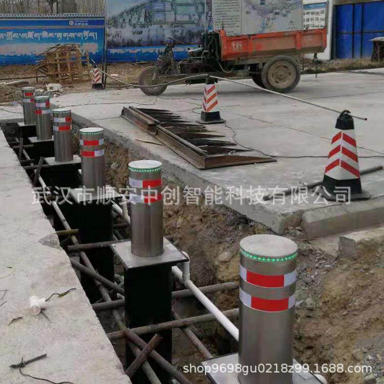全自动升降柱液压升降柱升降桩路障机挡车柱不锈钢拦车柱源头厂家