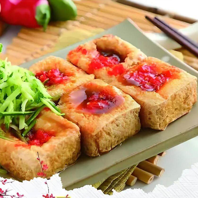 商用臭豆腐生胚批发正宗小吃白色经典开店摆摊豆腐
