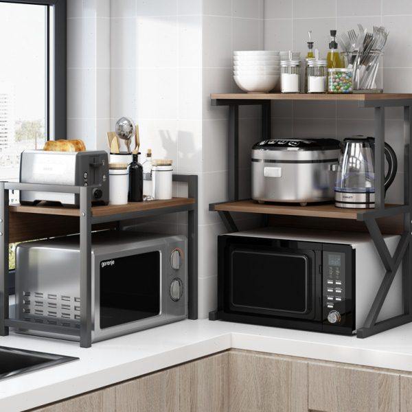 厨房置物架落地多层微波炉架收纳储物架免打孔台面烤箱架子省空间,厨房/烹饪用具,微波炉置物架,淘宝优惠券,粉丝福利购,淘宝优惠卷