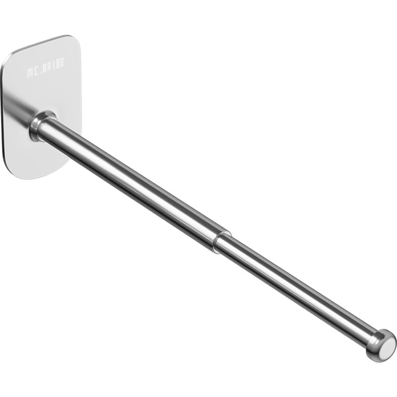 晾衣架收纳神器304免打孔阳台整理置物架L壁挂式墙上放挂钩勾架子