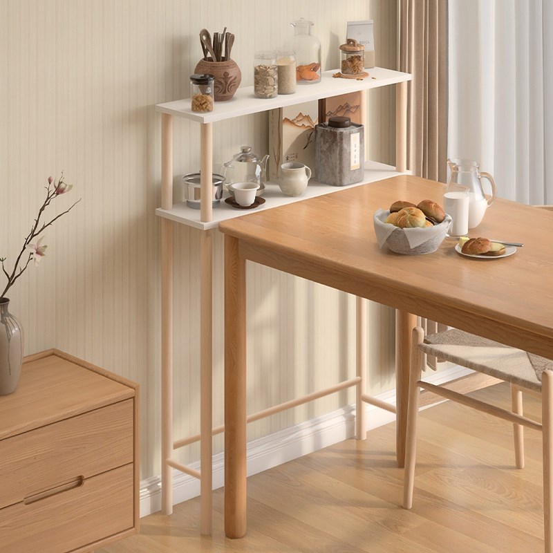 餐边柜置物架桌子缝隙收纳落地实木储物架靠墙窄缝神W器餐桌边架