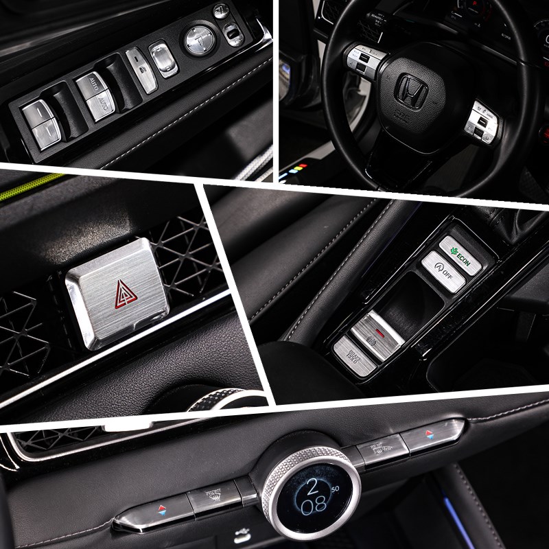 11代2324款雅阁英仕派空调方向盘排挡玻璃开关R启动按键装饰贴改