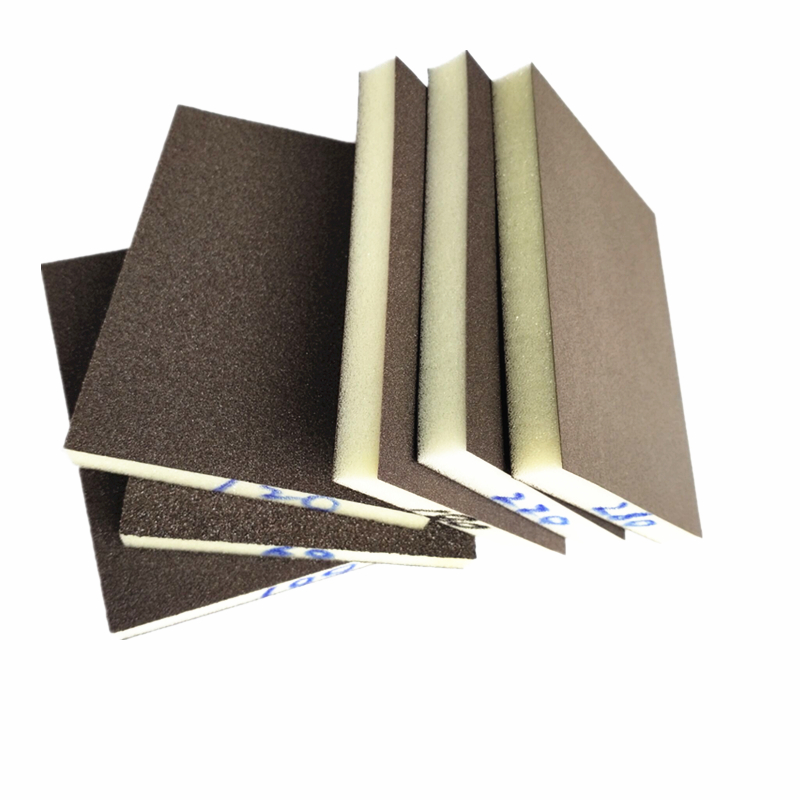 双面海绵砂纸海绵砂块打磨砂楼梯木门油漆工艺模X型蜜抛光磨块