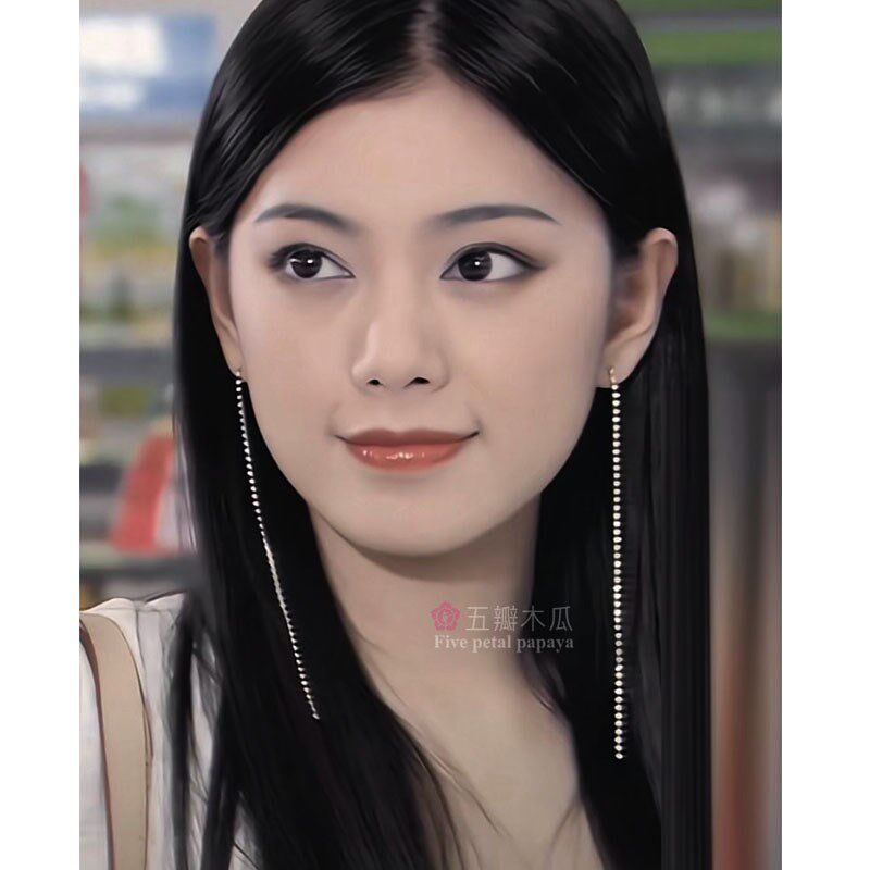 爱情公寓秦羽墨同款耳环超长流苏耳环