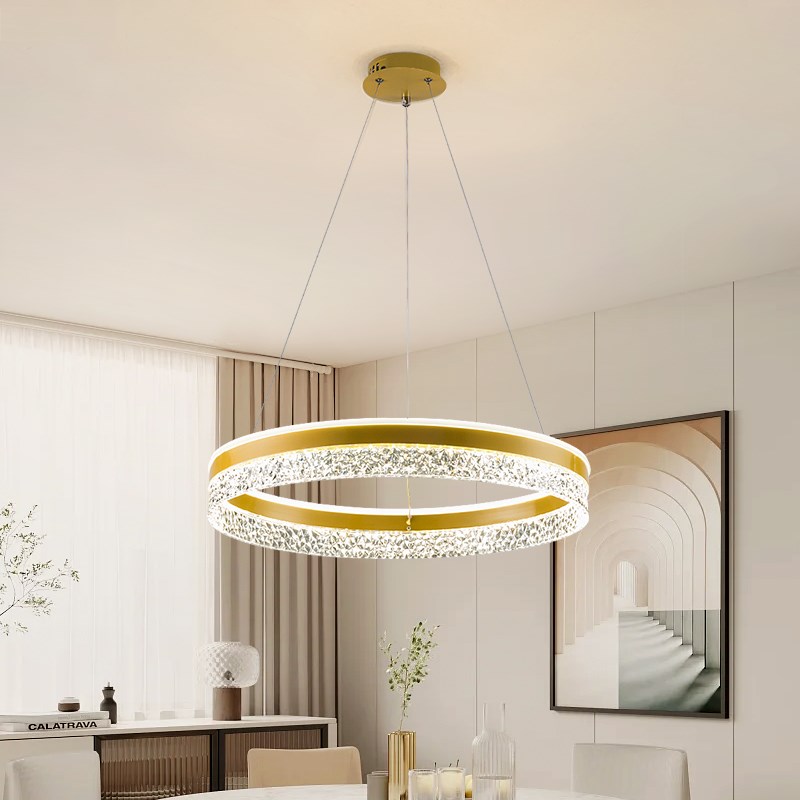 饭厅吊灯现代简约风大气极简餐桌北欧轻奢创意客厅卧室灯中山灯具