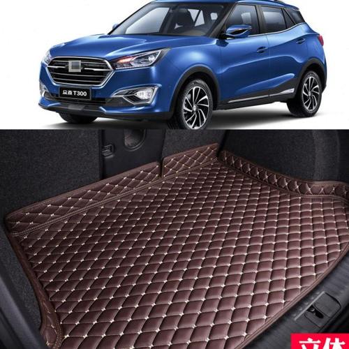 专用17/18/19款众泰T300后备箱垫全包围尾箱垫子EV新能源改装配件
