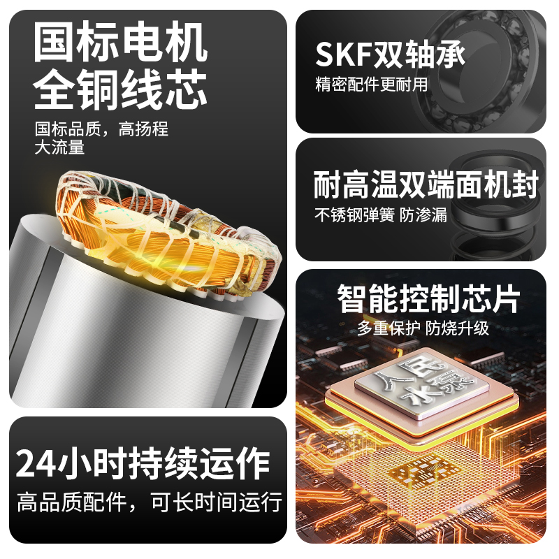 人民立式管道泵离心泵380V工业家用E220v增压泵暖气锅炉热水循环