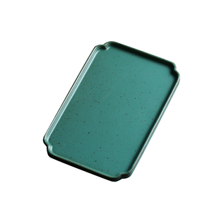 如合 迷你小f巧干泡盘小壶承壶垫茶台茶盘茶海绿色白色黑色陶瓷
