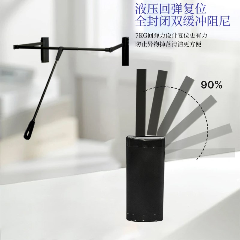 衣橱衣柜内升降挂衣杆衣帽间下拉式挂衣架阻尼拉V杆家用衣柜五金