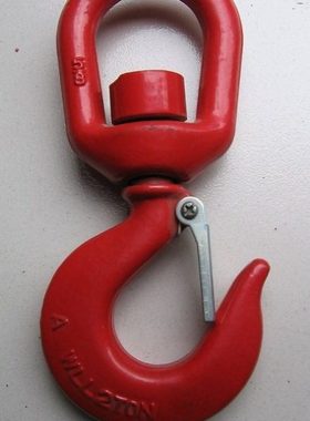 起重吊钩、高强度货钩、旋转吊钩、旋转钩、带保险 1吨