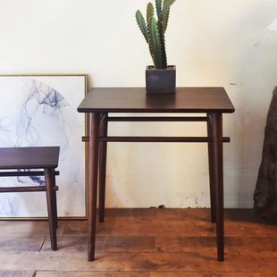 黑不二/中古/书桌樱桃木简约实木禅意泡茶台小户型原木阳台茶桌