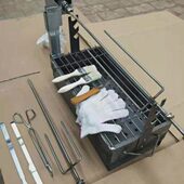 旋转烤商用烤鸡家羊排兔子厂电动转翻烧烤架烤羊腿炉子全自动加厚