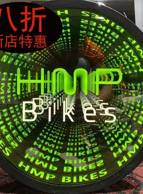 定制千层镜深渊镜地砖背景墙灯箱定制 网红KTVS酒吧霓虹字发光字