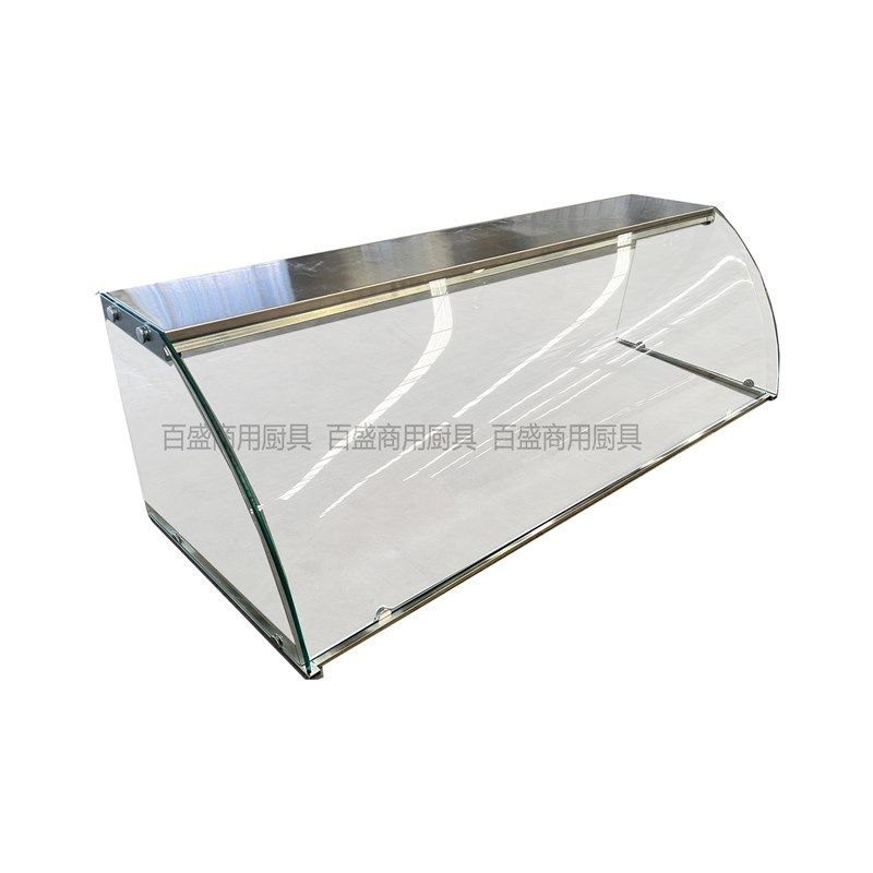 钢化玻璃罩商用保温台快餐台售饭台D蒸菜台罩高端可定制圆弧玻璃