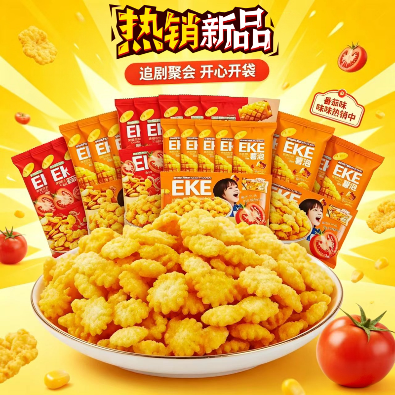 EKE薯泡土豆泡番茄爆烤鱿鱼味