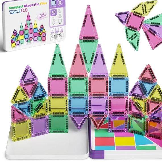 小学生爆火的玩具儿童高端玩具儿童益智磁力片积木玩具新款便携磁