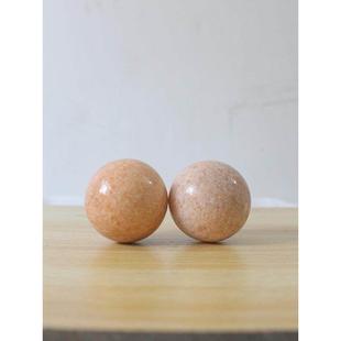 练手玉石球健身球手球保健玩老人实心老年人按摩握铁球钢转滚放松