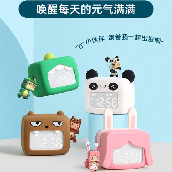 迷萌闹钟卡通可爱USB充电电子钟儿童卧室床头趣味贪睡伴睡夜光钟,家居饰品,台钟/闹钟,淘宝优惠券,粉丝福利购,淘宝优惠卷