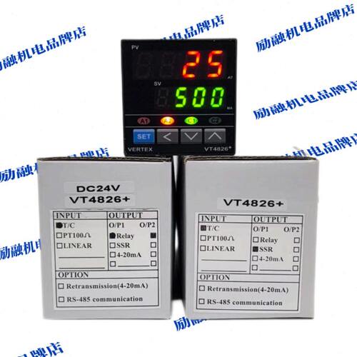 台湾巨诺VERTEX VT4826+温控表 VT4810/VT7226/VT9626数显温控器