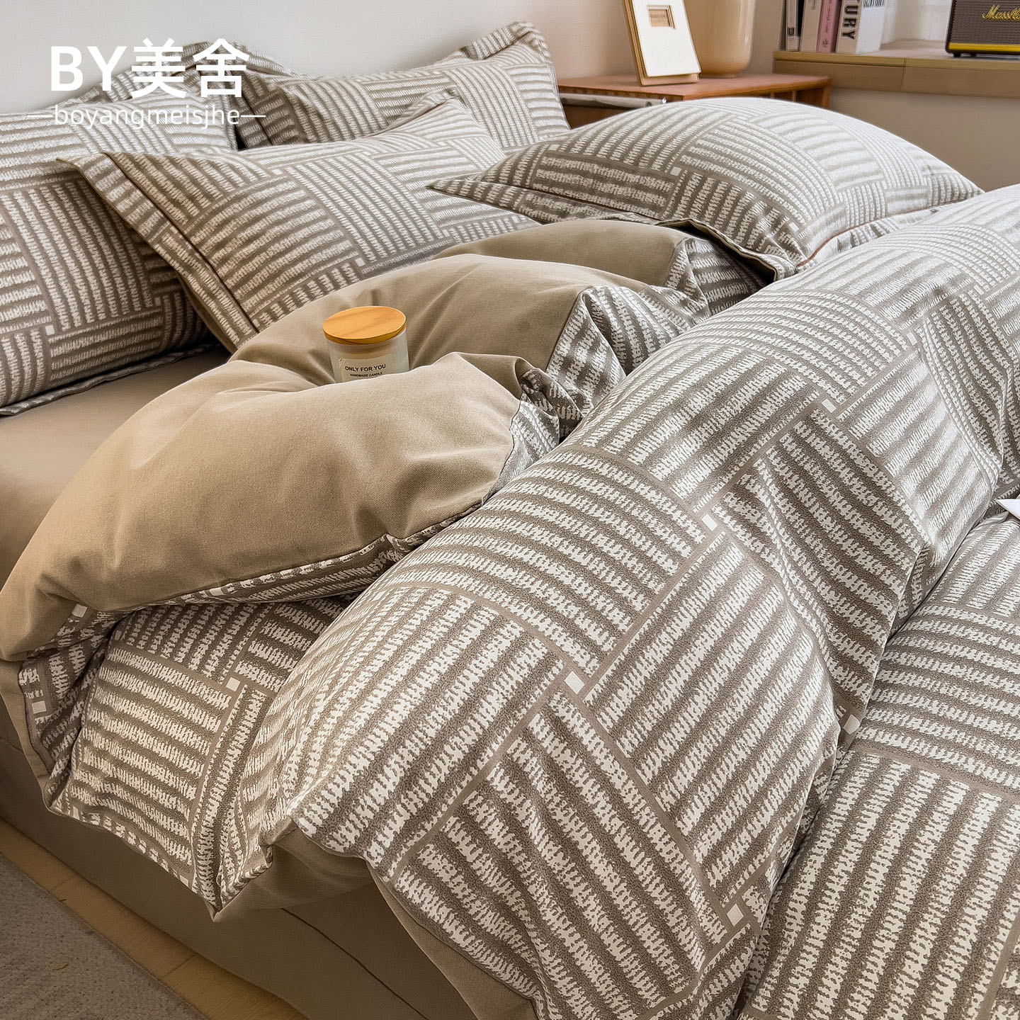 加厚磨毛被套纯棉全棉单件秋冬季2025新款150x200x230cm单人被罩