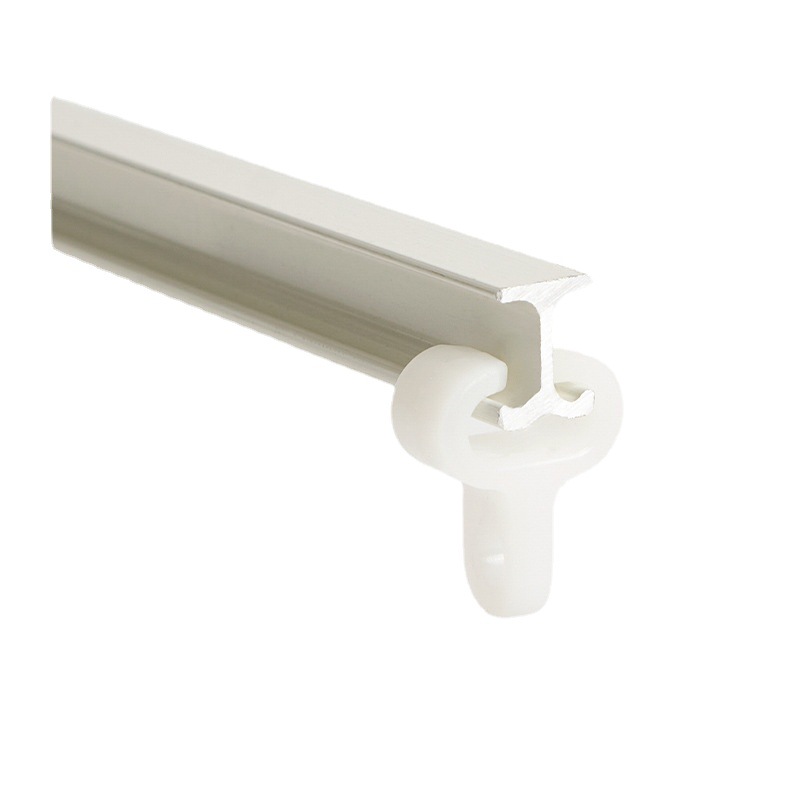 成都静音衣柜飘窗浴室轨道客厅纯色超薄窗帘滑轨单轨双轨窗帘配件