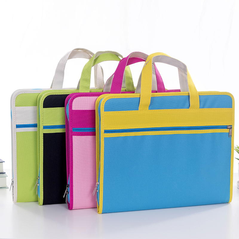 13层风琴包 手提牛津布帆布A4办公用多层文件夹 大容量学生用试卷