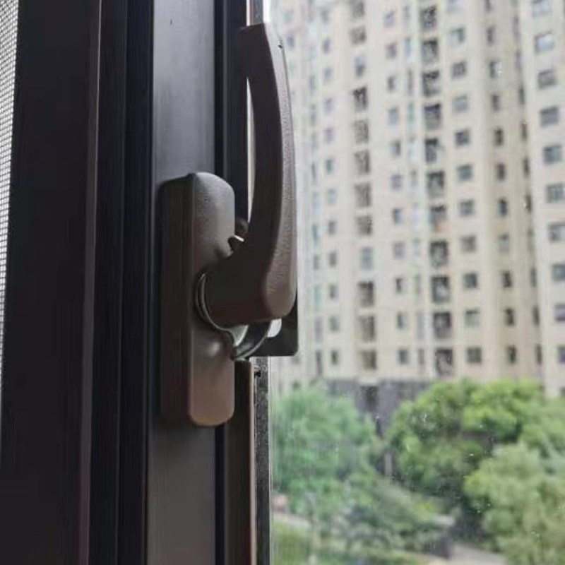 窗户锁扣铝合金门窗老式月牙锁阳台推拉平移门塑钢窗锁钩
