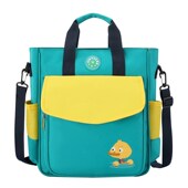 小学生补习袋防水女童补课书包大容量男童卡通帆布斜跨美术包