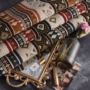 加厚雪尼尔提花沙发布料面料料欧式奢华防滑沙发垫巾波西米布艺