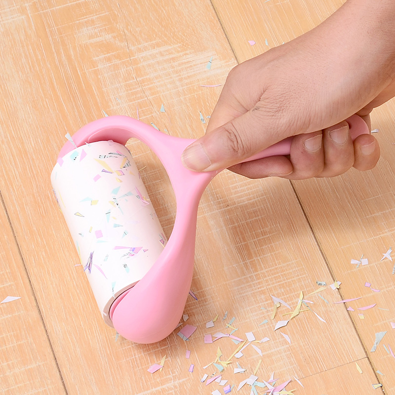 茉凛滚刷衣物粘毛器沾毛可撕式粘尘除尘纸滚筒1手把7卷共20撕