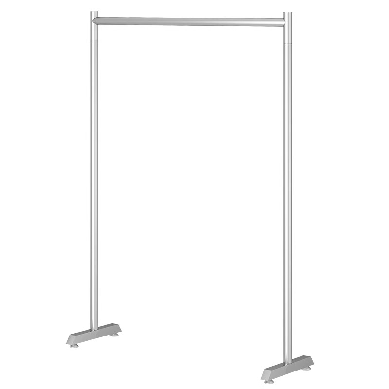 不锈钢落地卧室摺叠挂衣架家用阳台晾晒衣架不占地方小户型晾衣杆