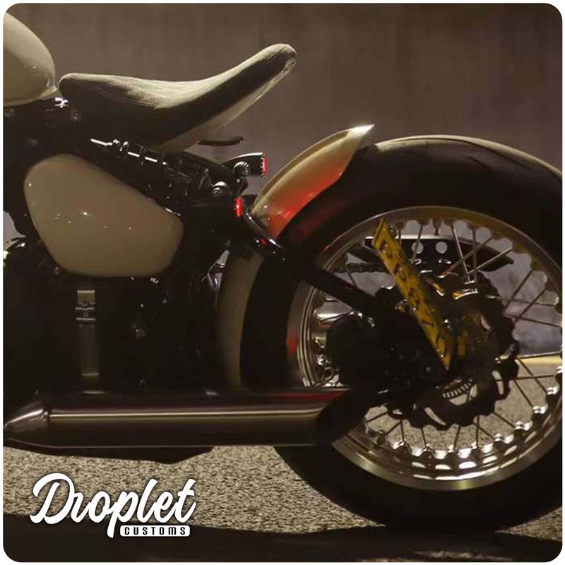 凯旋BOBBER改装复古机车前后短挡泥瓦铝合金手工挡泥板短尾改装