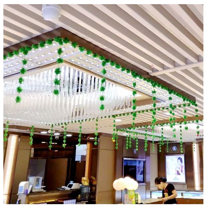 装饰彩色雪纺花朵拉条幼儿园商场婚礼店面材料吊饰展厅走廊