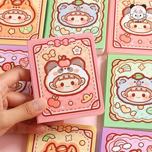 浪漫下午茶豆豆本手帐账纸方方笔记特小迷你口袋本小号爱