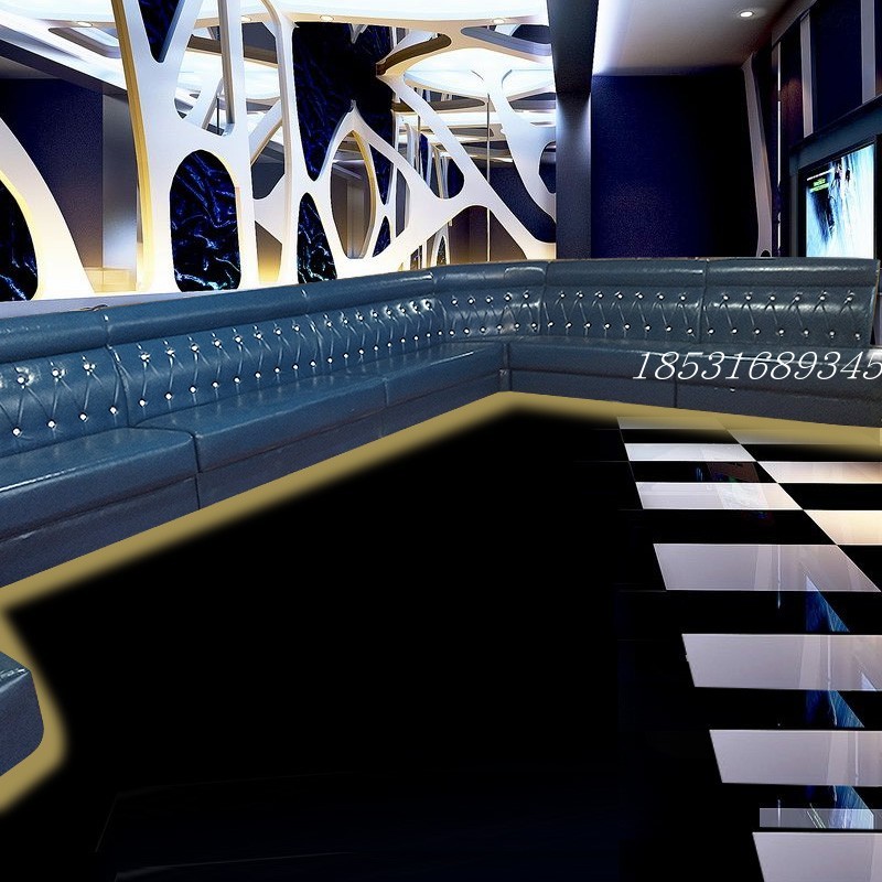 KTV包厢沙发定制酒吧转角卡座轰趴馆家庭影音室U型L型拉扣