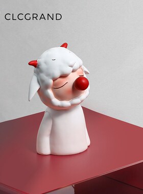 客厅桌面小羊装饰高级感家居玄关酒柜电视柜摆设新家乔迁礼品