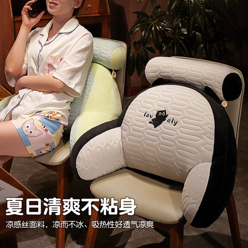 乳胶冰丝凉席靠枕床靠垫软包护腰大靠背沙发抱枕床上飘枕夏