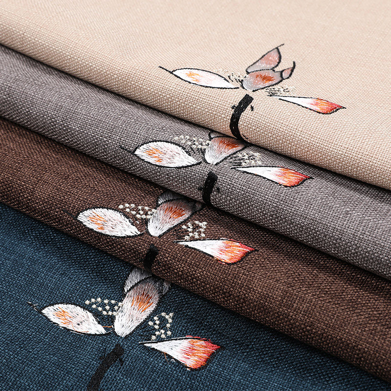 红木椅子坐垫中式沙发实木餐椅垫刺绣茶椅垫圈椅太师椅拆洗防滑