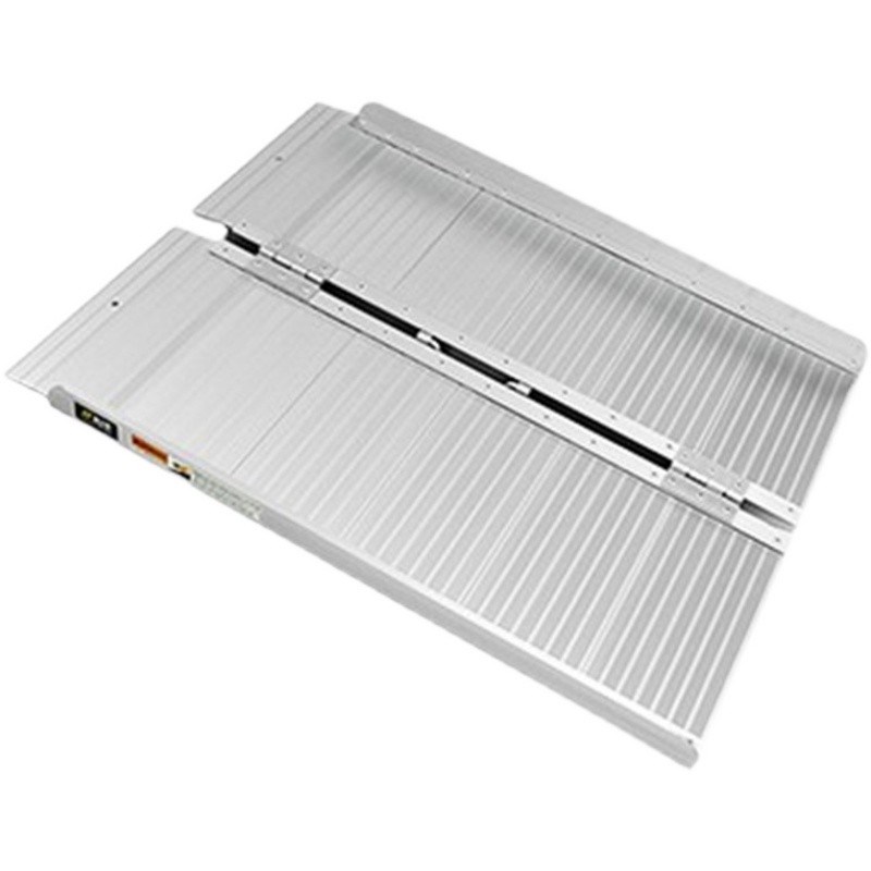 折叠轮椅斜坡板便携式移动铝合金踏板汽车爬楼梯跳板无障碍坡道