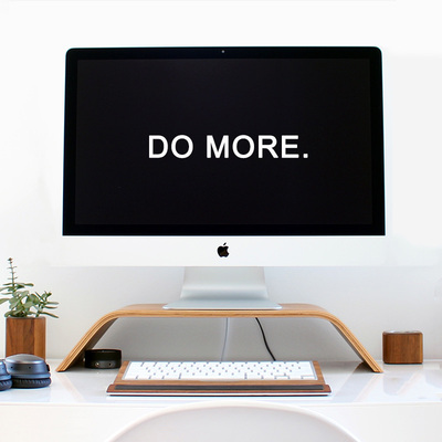 imac一体机支架增高桌面上底座电脑屏笔记本支撑显示器架子木制质