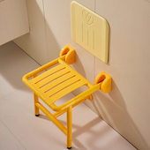 浴室凳靠背免打墙壁挂式 防滑孕妇厕所老洗澡垫