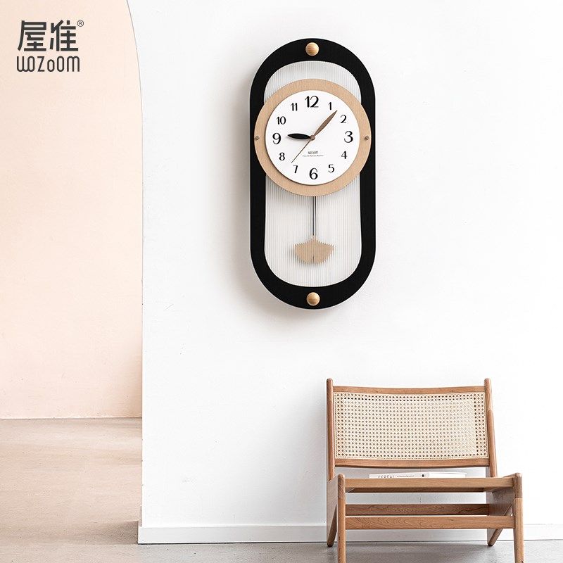 WOZOO屋准免打孔钟表客厅新款挂钟家用复古时钟创意挂墙,家居饰品,挂钟,淘宝优惠券,粉丝福利购,淘宝优惠卷