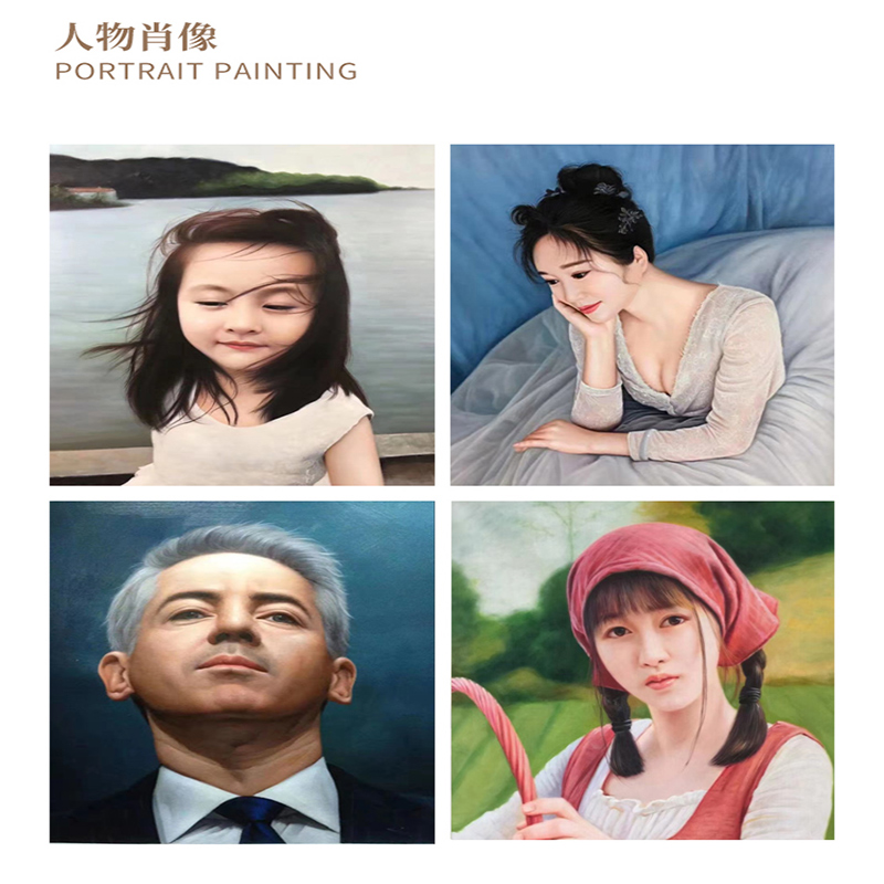 纯手绘油画定制客厅餐厅玄关装饰画梵高人物人像照片壁画肌理挂画