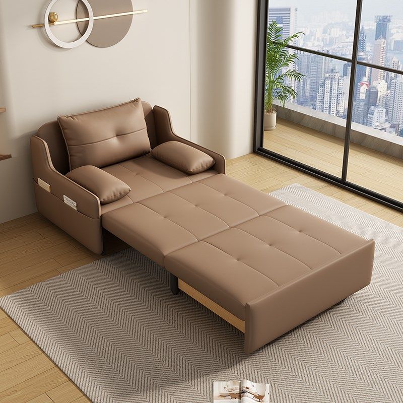 单人沙发床两用小户型新款科技布.9米阳台抽拉梳化床,住宅家具,沙发床,淘宝优惠券,粉丝福利购,淘宝优惠卷