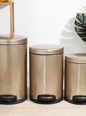 通用 L5L8LL20L不锈钢脚踩垃圾桶 不锈钢果皮桶 翻盖垃圾桶