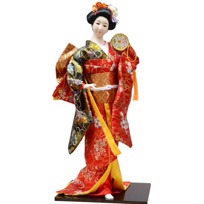 人偶人形和服娃娃艺妓绢人摆件居酒屋装饰工艺品酒店用品22寸