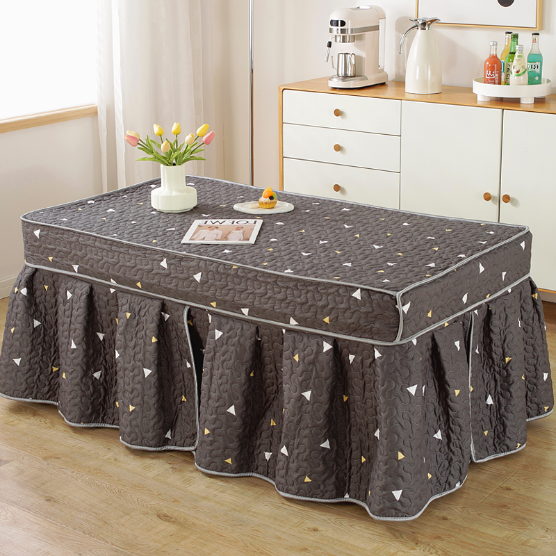 新款长方形烤火炉罩加厚冬季取暖电炉罩茶几桌布围被烤火桌子罩