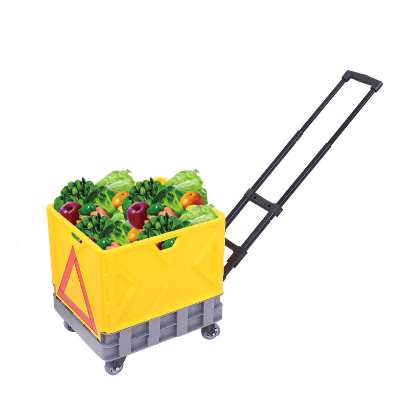 匠者购物车买菜车小拉车家用折叠便携手拉车超市箱式推车拉杆拖车